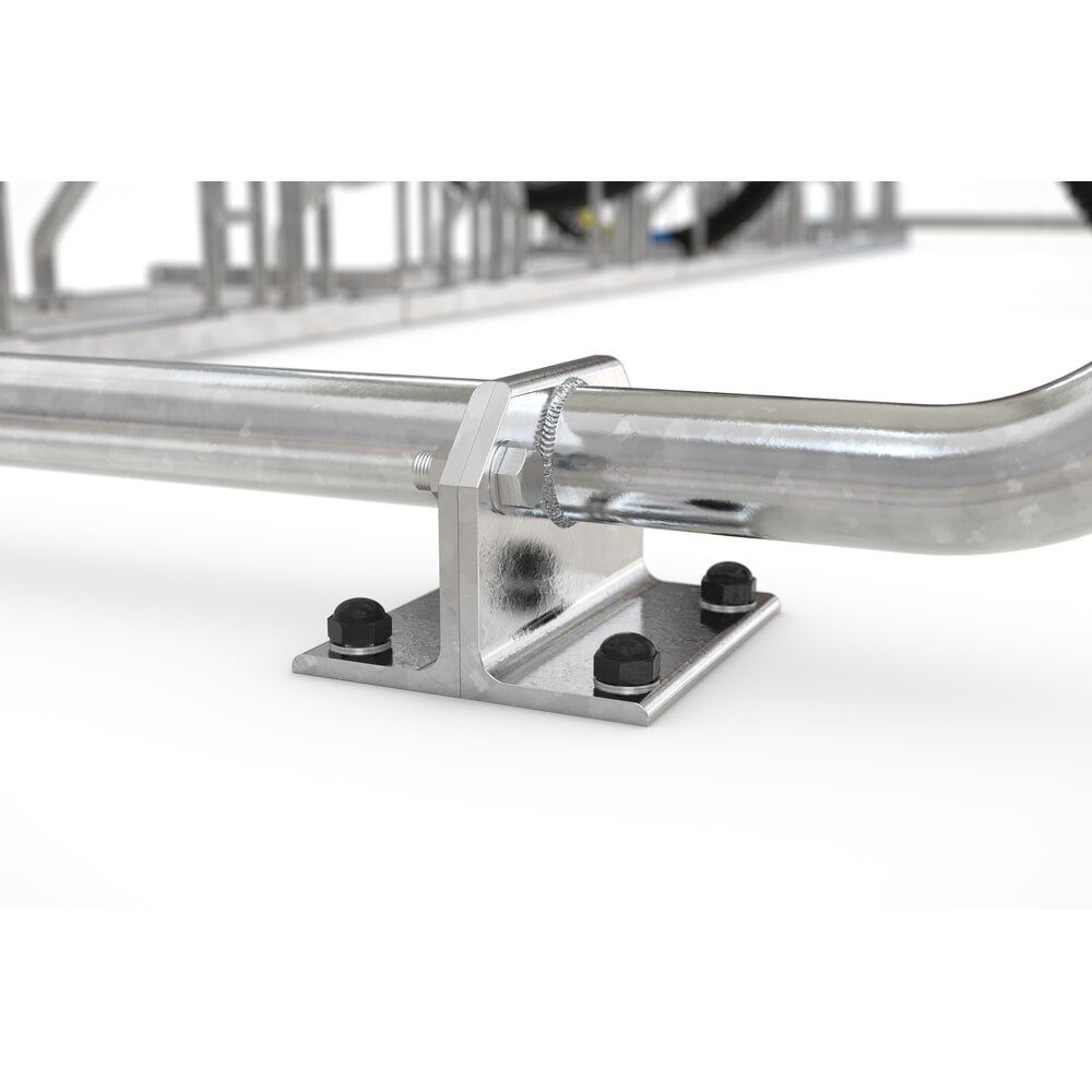 Immagine del prodotto n. 2: wsm® tettoia per biciclette Siegen, tetto monofalda con lamiera trapezoidale, per 8 biciclette