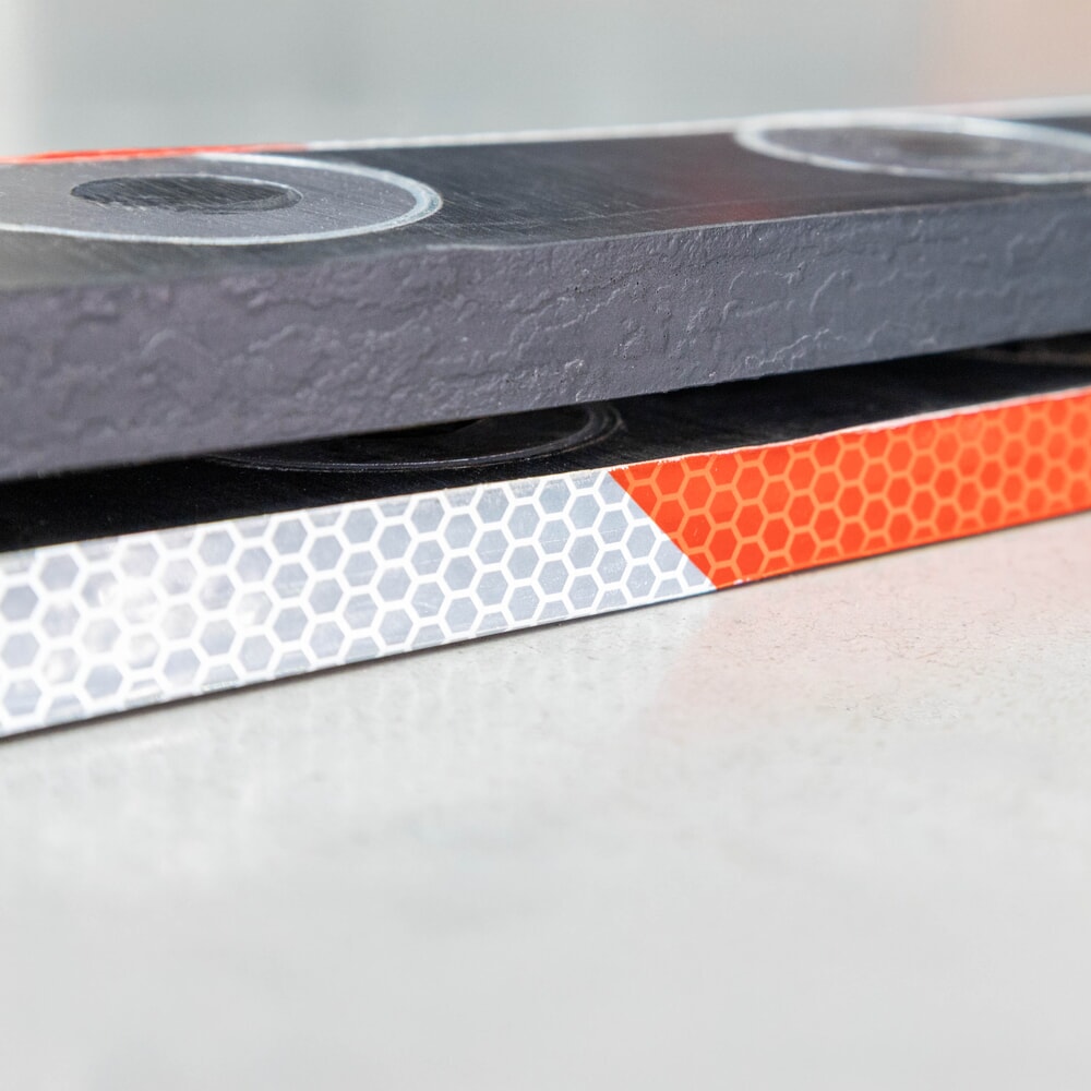 Immagine del prodotto n. 2: Barra di segnalazione VETTER® ZEBRA per forche con magneti, AxLuxP 80 x 1.000 x 45 mm