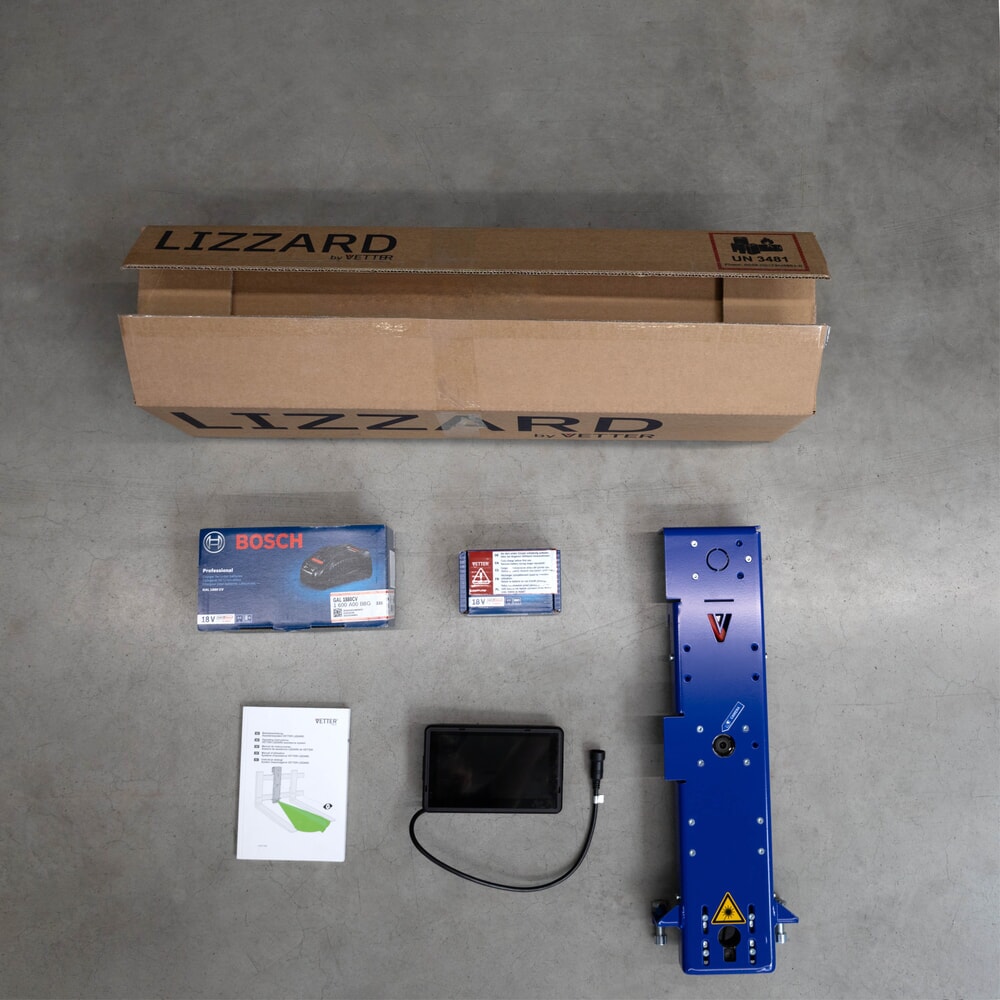 Immagine del prodotto n. 2: VETTER® LIZZARD Premium, sistema di guida laser delle forche e con telecamera, ISO 2A