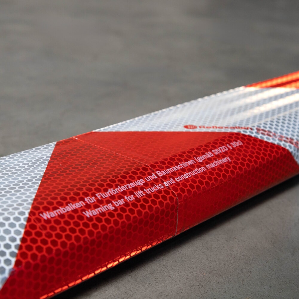 Immagine del prodotto n. 6: Barra di segnalazione VETTER® ZEBRA per forche con magneti, AxLuxP 80 x 1.000 x 45 mm