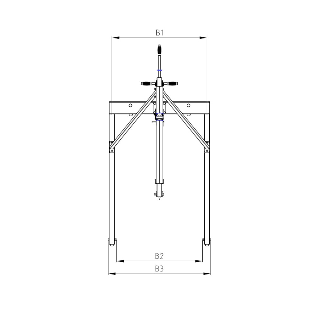 Gru parallela Steinbock®, pompa a due vie, portata 500 kg Immagine del prodotto n. 3: Gru parallela Steinbock®, pompa a due vie, portata 500 kg