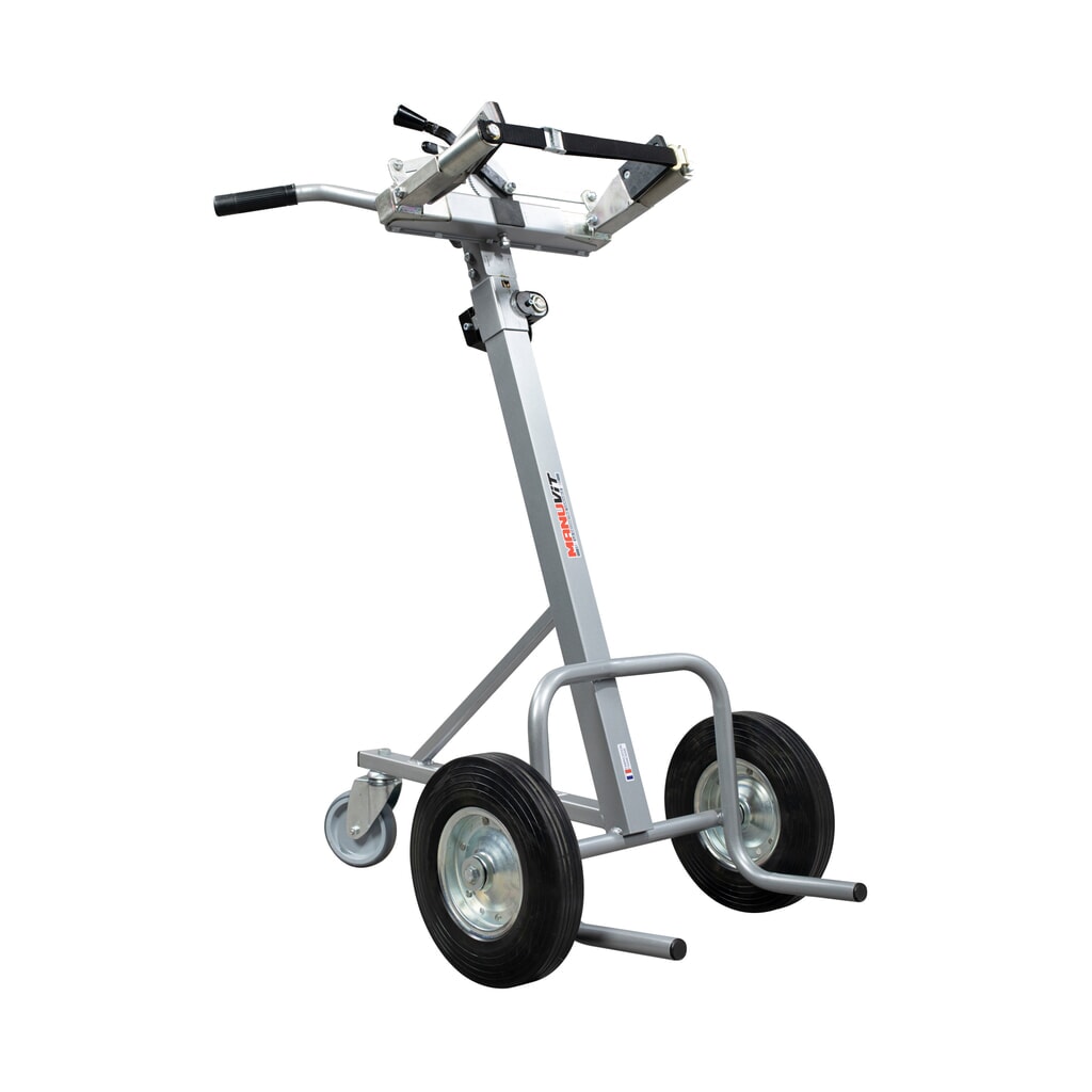 Immagine del prodotto: Manuvit carrello per bombole di gas con argano, ganasce di serraggio automatiche, portata 150 kg, diametro bombola fino a 300 mm