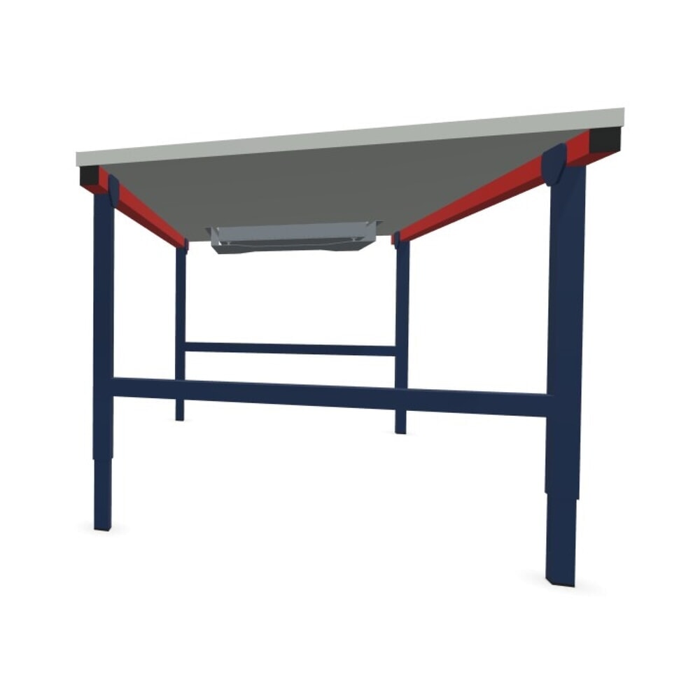 Immagine del prodotto n. 5: Rocholz tavolo di confezionamento regolabile manualmente in altezza SYSTEM 2000 con bilancia fino a 60 kg, non omologabile ai fini legali per il commercio, AxLxP 690-960 x 2.000 x 920 mm