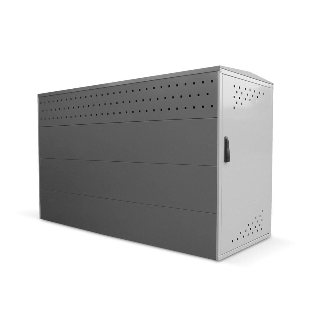 Garage per biciclette completo, HxLxP 1.250 x 800 x 2.050 mm Immagine del prodotto: Garage per biciclette completo, HxLxP 1.250 x 800 x 2.050 mm