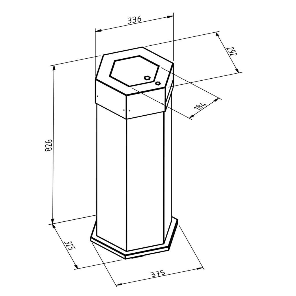 Contenitore per rifiuti stumpf®, Sixco 1 swing grigio chiaro Immagine del prodotto n. 2: Contenitore per rifiuti stumpf®, Sixco 1 swing grigio chiaro