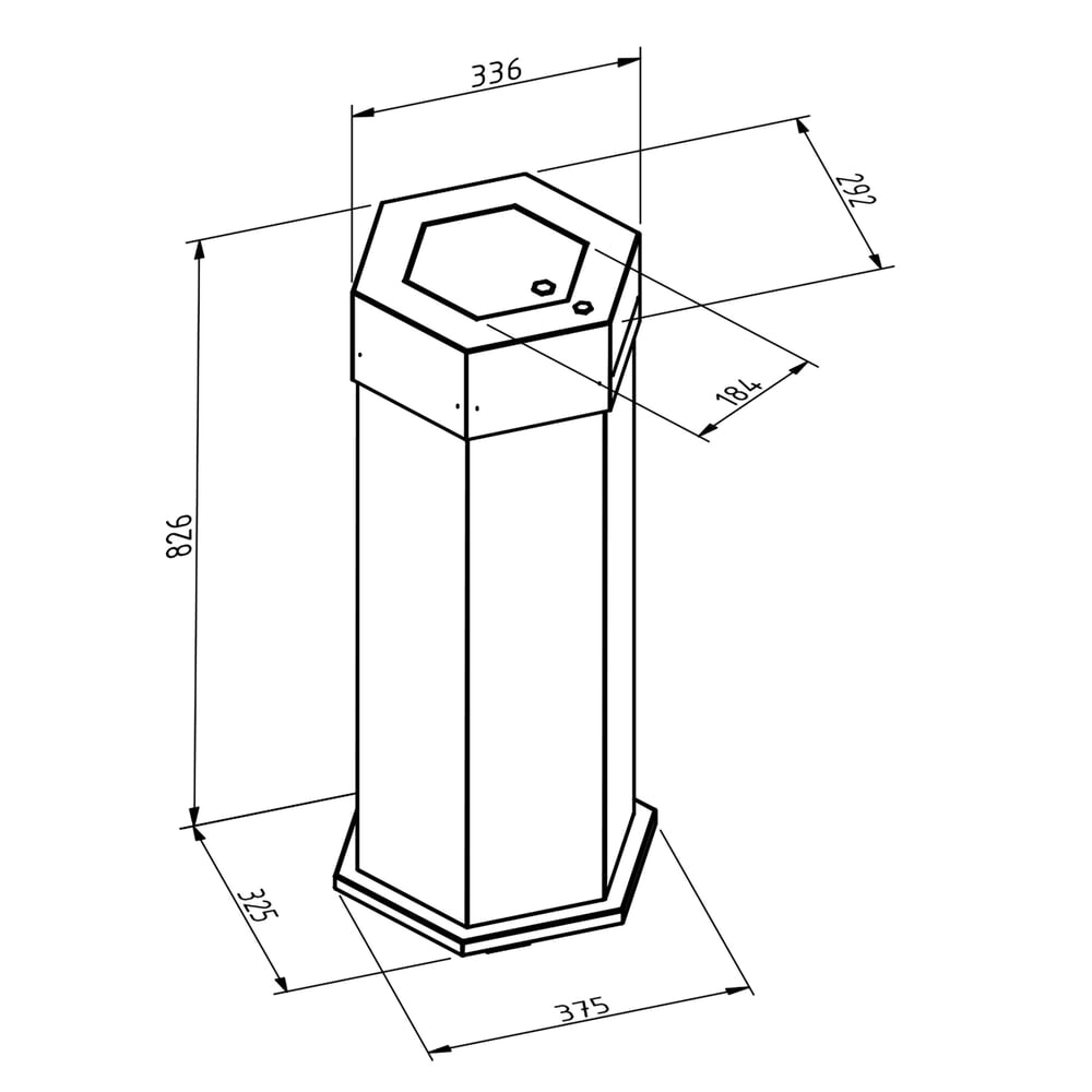 Immagine del prodotto n. 2: Armadio ad anta battente con 2 cassetti e 4 vaschette, AxLxP 1.000 x 1.000 x 500 mm, grigio