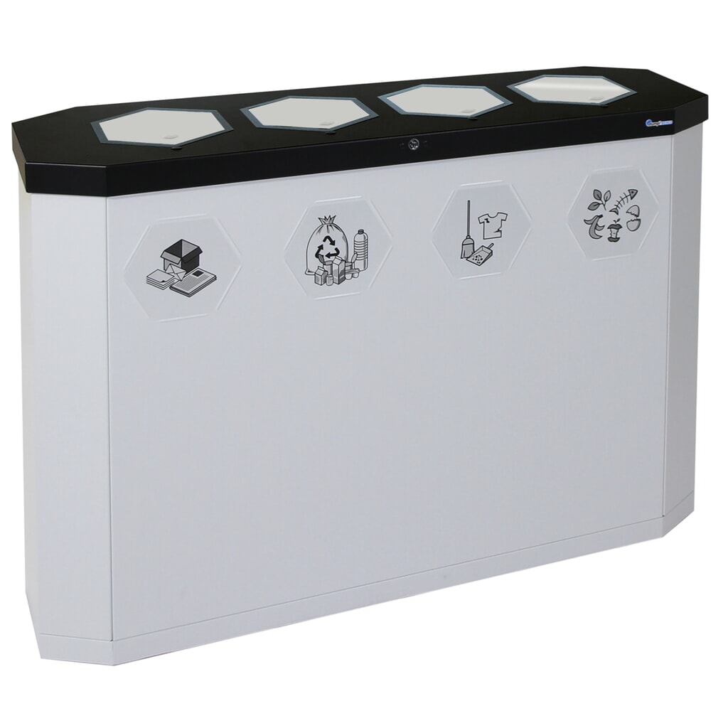 Contenitore per rifiuti stumpf®, Sixco 4 swing grigio chiaro Immagine del prodotto n. 6: Contenitore per rifiuti stumpf®, Sixco 4 swing grigio chiaro