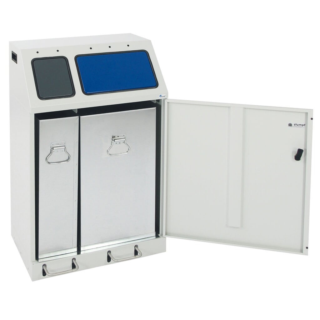 Immagine del prodotto n. 11: Contenitore per materiali riciclabili compatto stumpf® con pedale, 1 x 30, 1 x 60 l