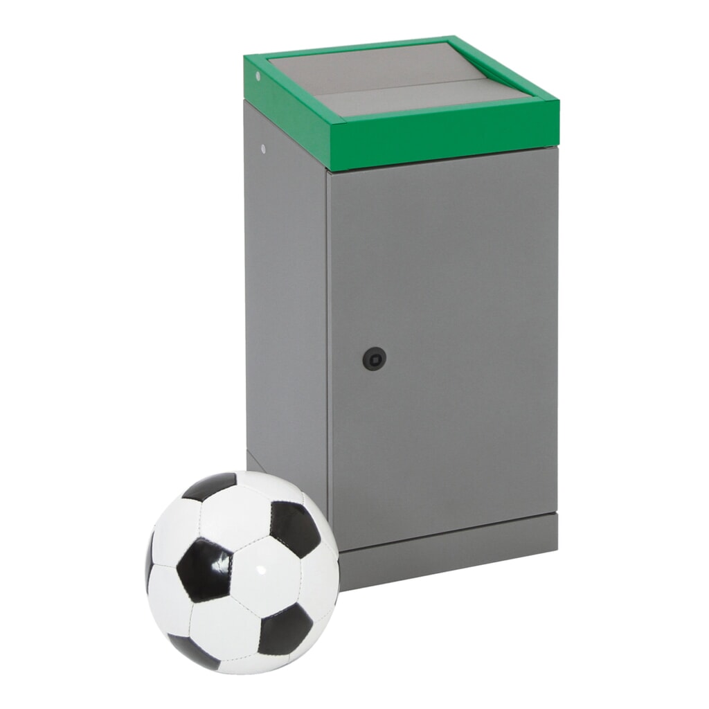 Immagine del prodotto n. 5: Contenitore per rifiuti riciclabili stumpf®, 1x 30 litri, coperchio verde