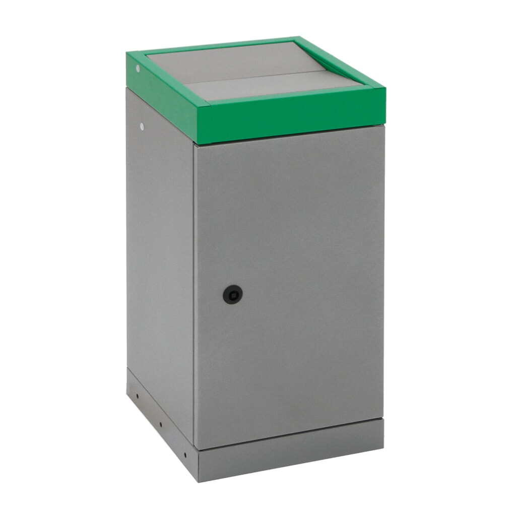 Immagine del prodotto n. 6: Contenitore per rifiuti riciclabili stumpf®, 1x 30 litri, coperchio verde