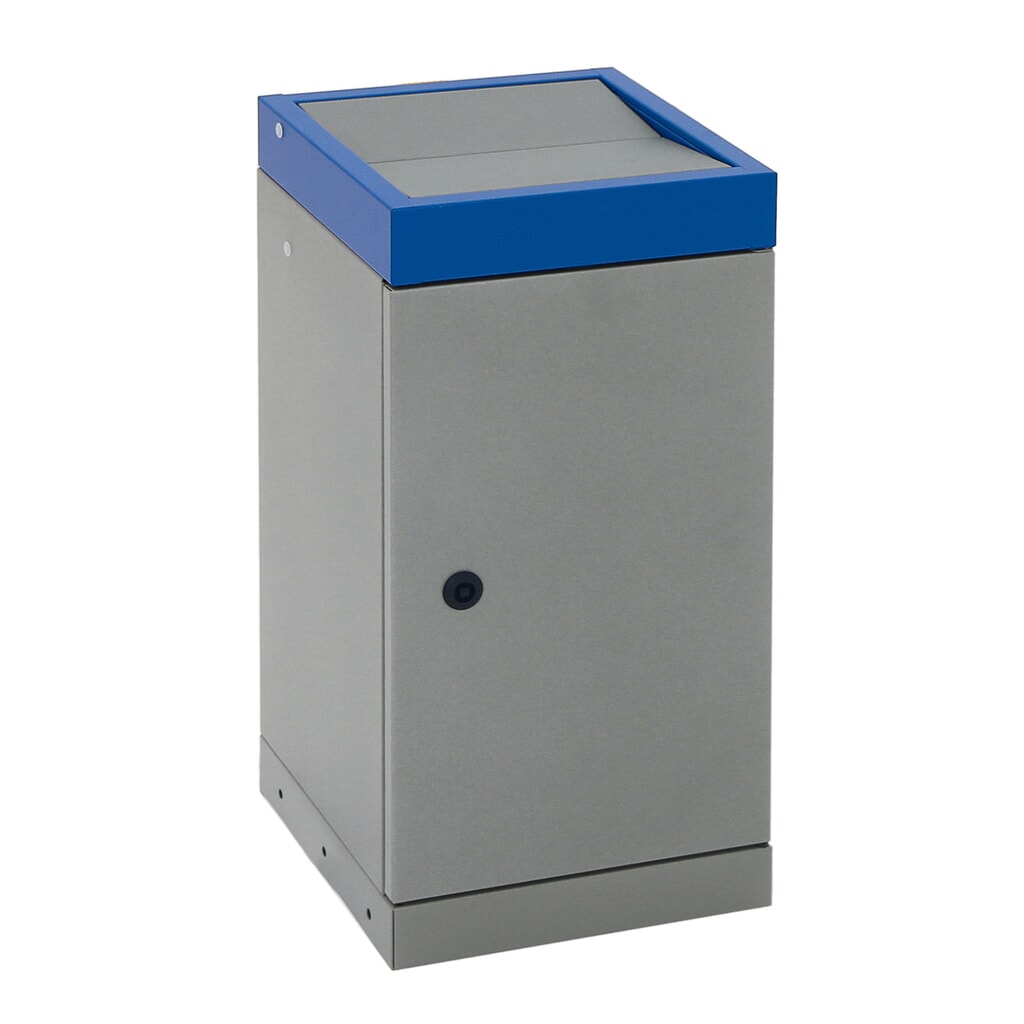 Contenitore per rifiuti riciclabili stumpf®, 1x 30 litri, coperchio blu Immagine del prodotto n. 6: Contenitore per rifiuti riciclabili stumpf®, 1x 30 litri, coperchio blu