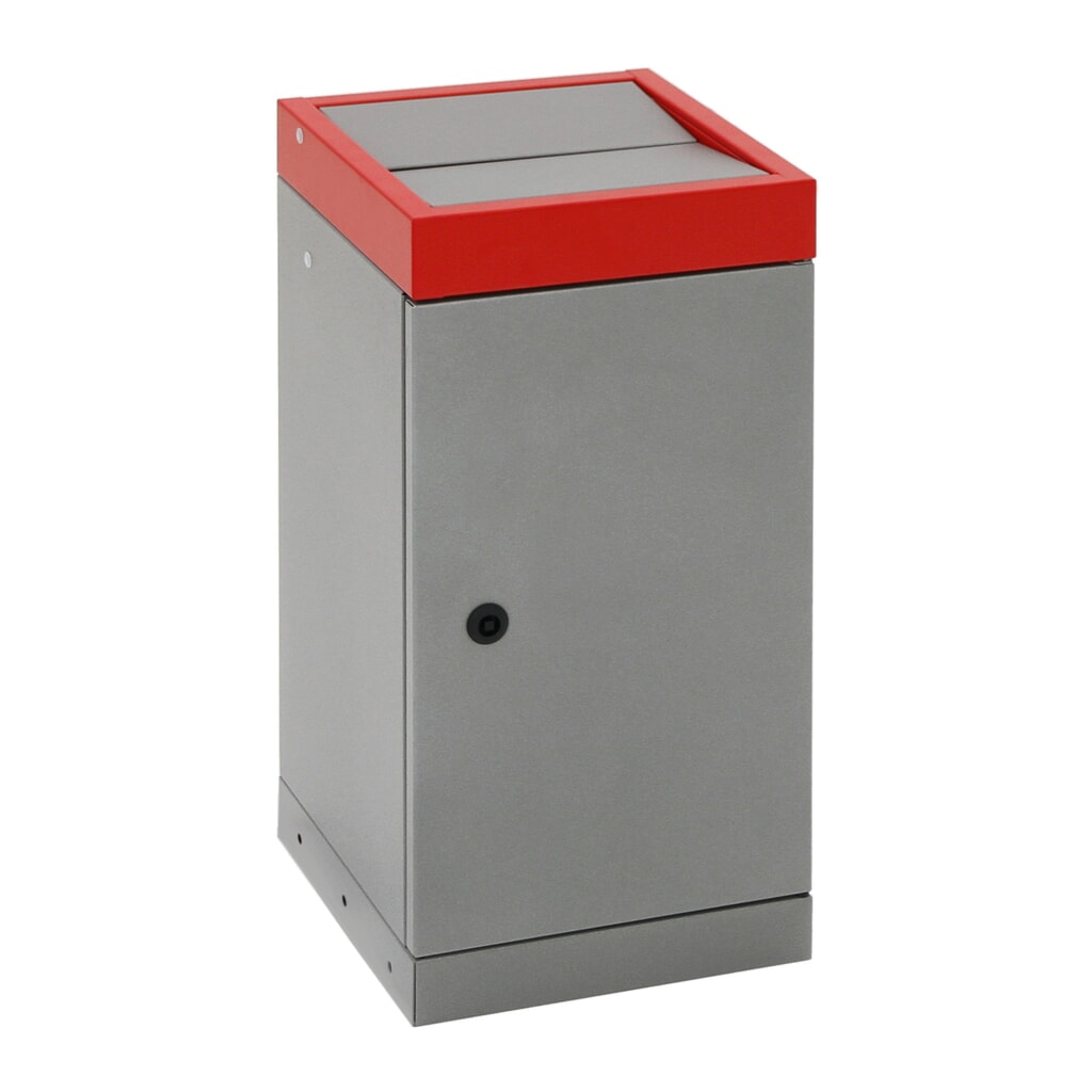 Contenitore per rifiuti riciclabili stumpf®, 1x 70 litri, coperchio rosso Immagine del prodotto n. 6: Contenitore per rifiuti riciclabili stumpf®, 1x 70 litri, coperchio rosso