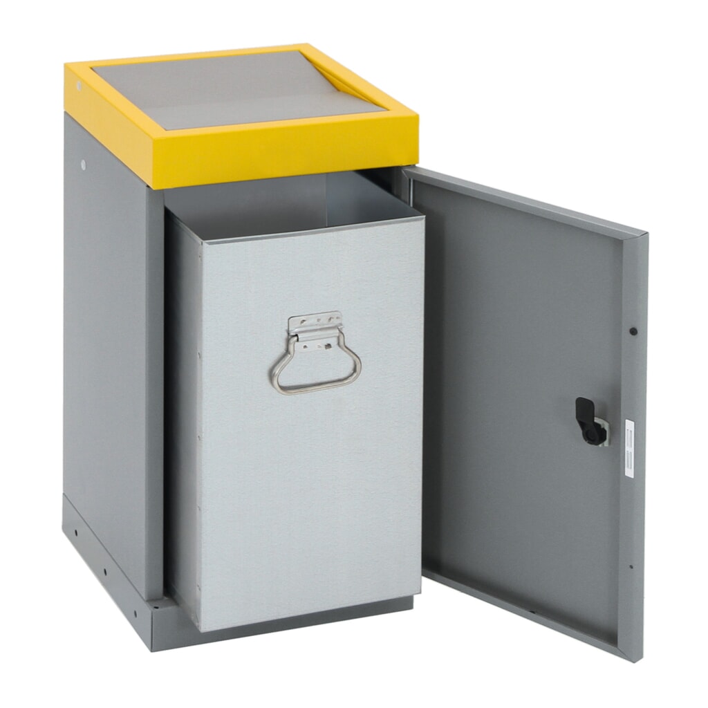 Immagine del prodotto n. 4: Contenitore per rifiuti riciclabili stumpf®, 1x 70 litri, coperchio giallo