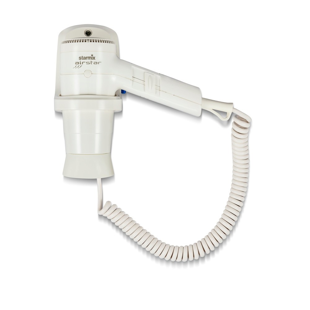 Immagine del prodotto: Asciugacapelli portatile starmix HFTW 12, 1.200 W, incl. supporto da parete, bianco