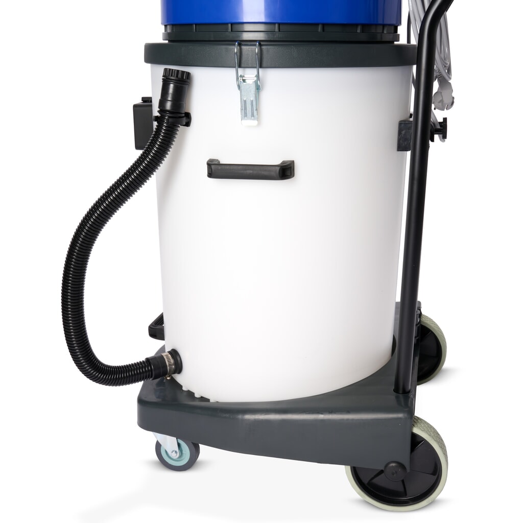 Immagine del prodotto n. 9: Aspirapolvere industriale HEMMDAL, umido e secco, contenitore in plastica, 2.000 W, 70 l, telaio ribaltabile, staffa richiudibile, tubo di scarico