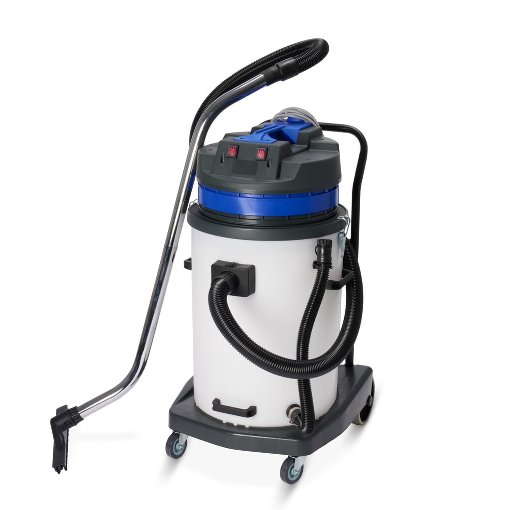 Immagine del prodotto n. 1: Aspirapolvere industriale HEMMDAL, umido e secco, contenitore in plastica, 2.000 W, 70 l, telaio ribaltabile, staffa richiudibile, tubo di scarico