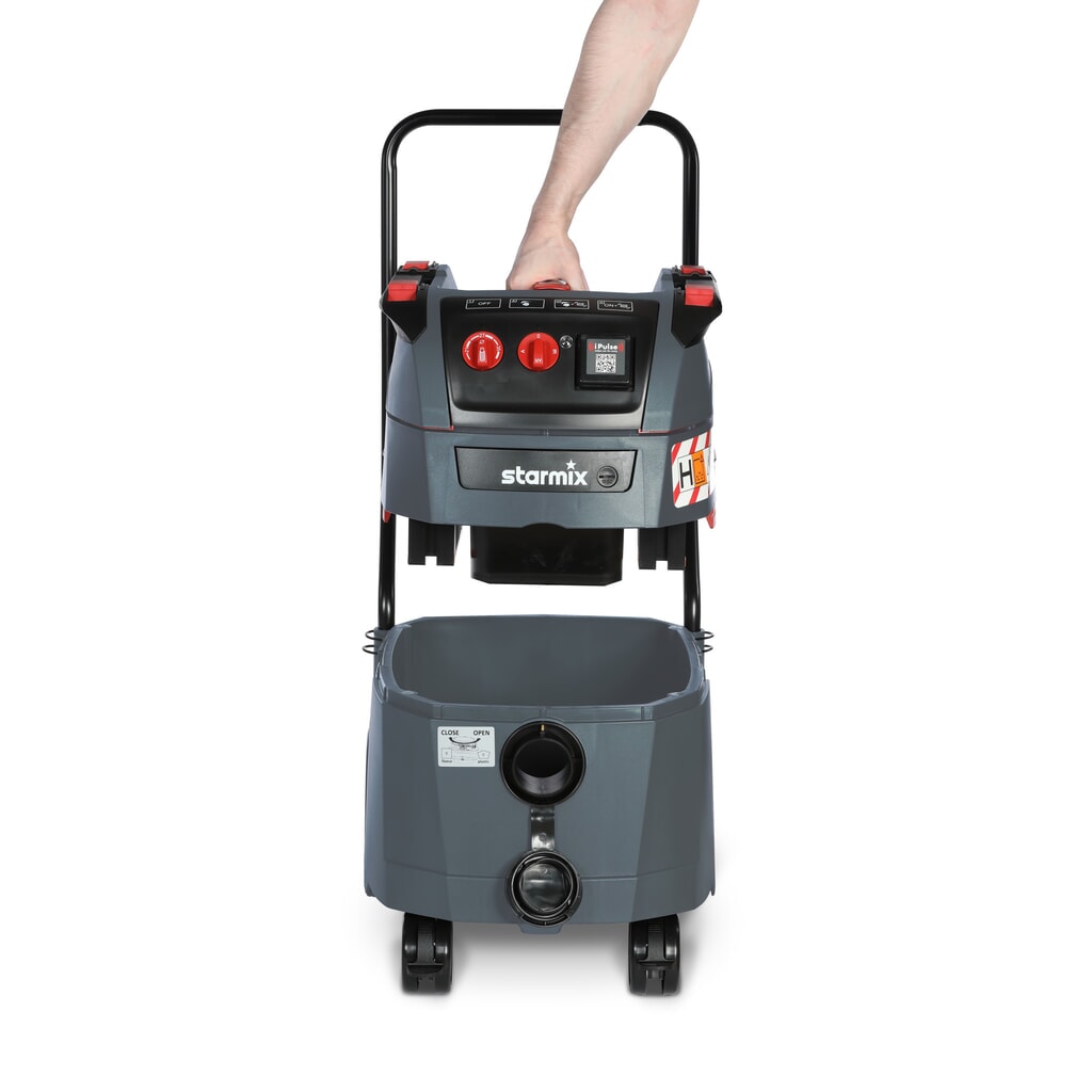 Aspirapolvere industriale starmix iPulse, classe di polveri H, telaio ribaltabile, 1.600 W, 35 l Immagine del prodotto n. 3: Aspirapolvere industriale starmix iPulse, classe di polveri H, telaio ribaltabile, 1.600 W, 35 l