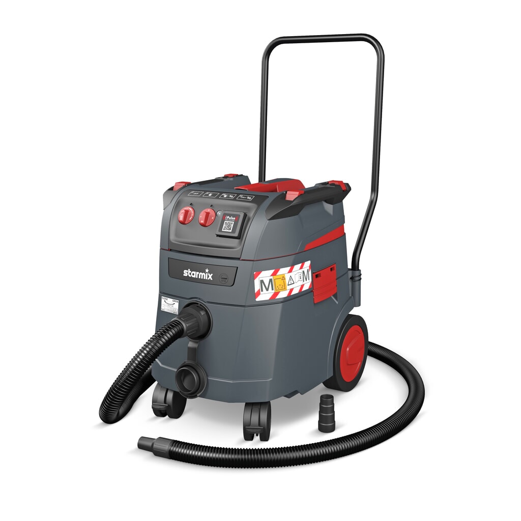 Immagine del prodotto: Aspirapolvere industriale starmix iPulse, classe di polveri M, telaio ribaltabile, 1.600 W, 35 l