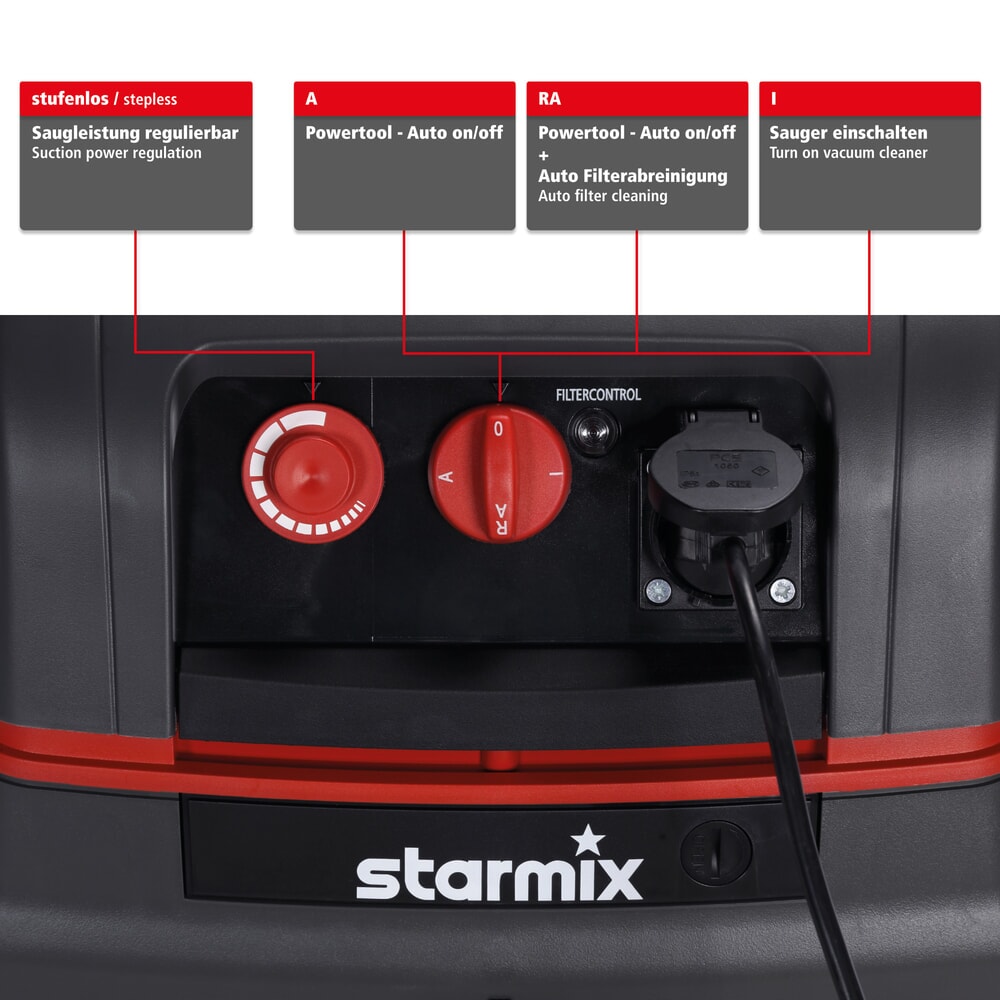 Immagine del prodotto n. 4: Aspirapolvere per liquidi/a secco starmix Compact, classe di polveri L, 1.600 W