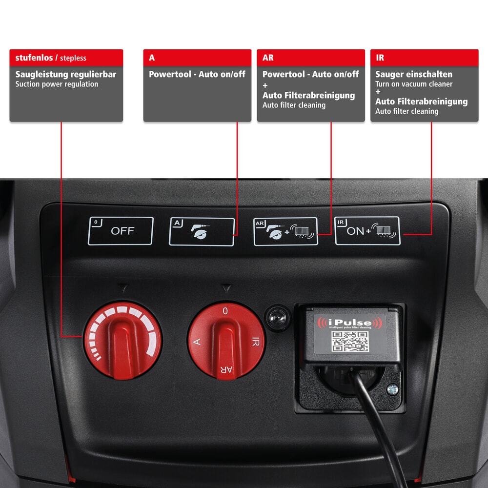 Immagine del prodotto n. 6: Aspirapolvere per liquidi/a secco starmix iPulse, classe di polveri L, telaio anti-ribaltamento, 1.600 W, 35 l