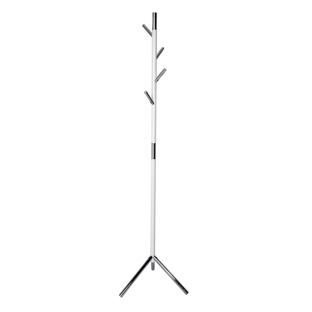 Immagine del prodotto n. 1: Attaccapanni Linair, a piantana, 4 ganci, bianco, cromato