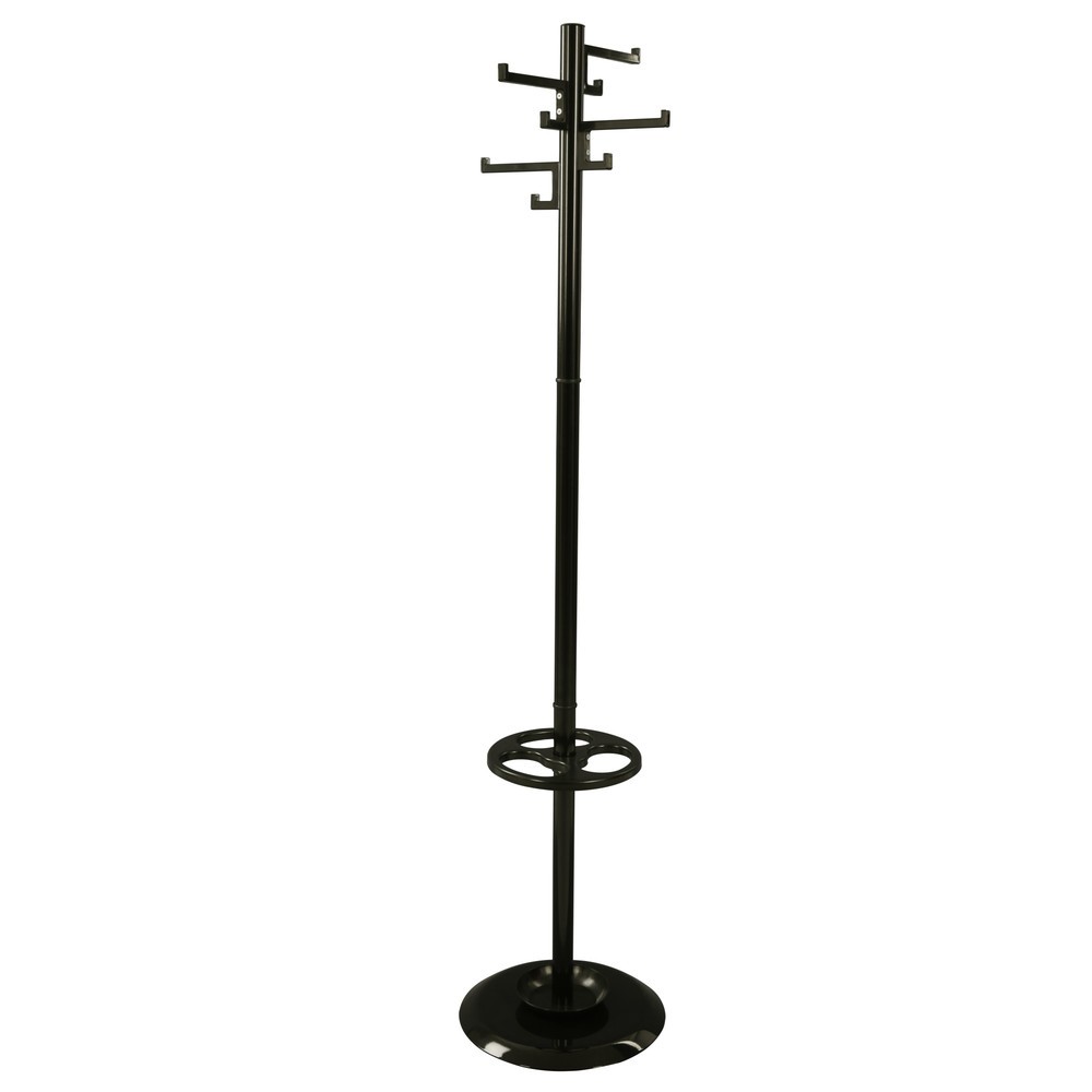 Immagine del prodotto: Attaccapanni Porcelain, a piantana, 4 ganci doppi, nero
