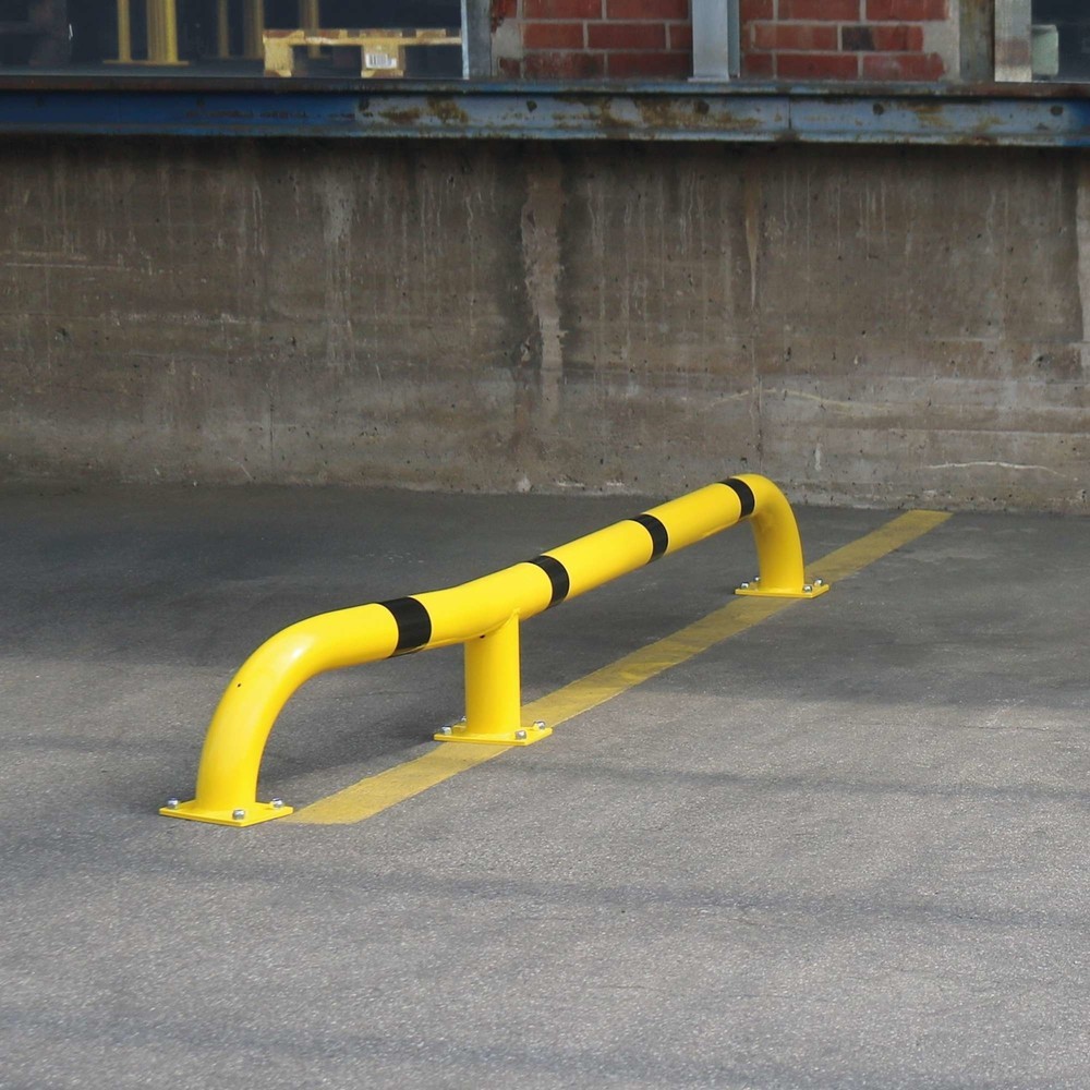 Immagine del prodotto: Ausilio all'ingresso degli automezzi MORAVIA BLACK BULL, da tassellare con piastre di base, set di 2 staffe, acciaio zincato a caldo, giallo-nero