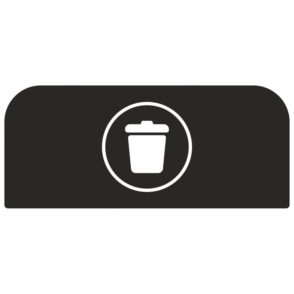 Bacheca rifiuti per contenitore per rifiuti Rubbermaid® Configure Recycling