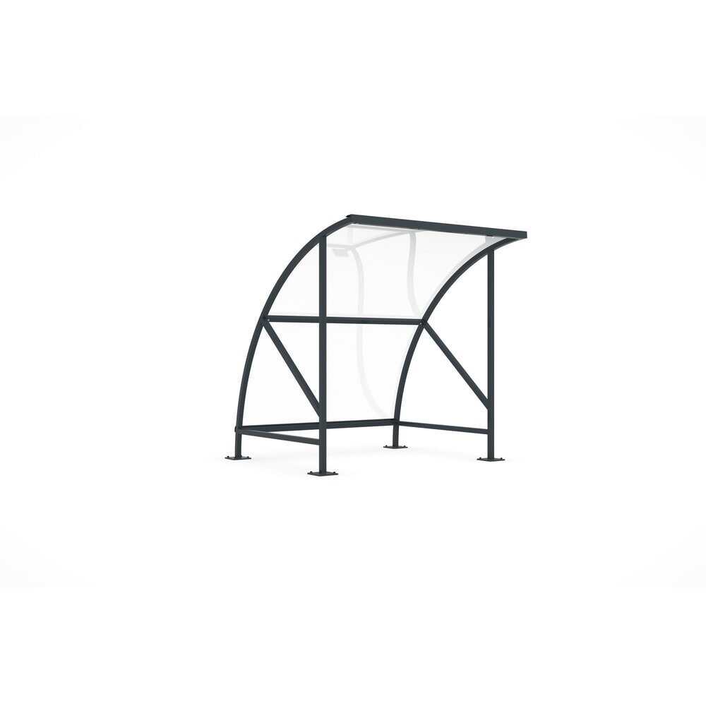 Immagine del prodotto: Baldacchino basculante ad arco, larghezza 2.040 mm, grigio antracite RAL 7016