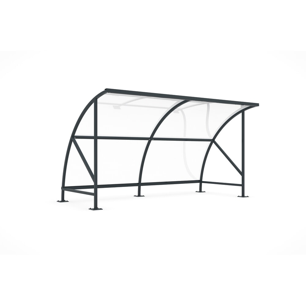Immagine del prodotto: Baldacchino basculante ad arco, larghezza 4,080 mm, grigio antracite RAL 7016