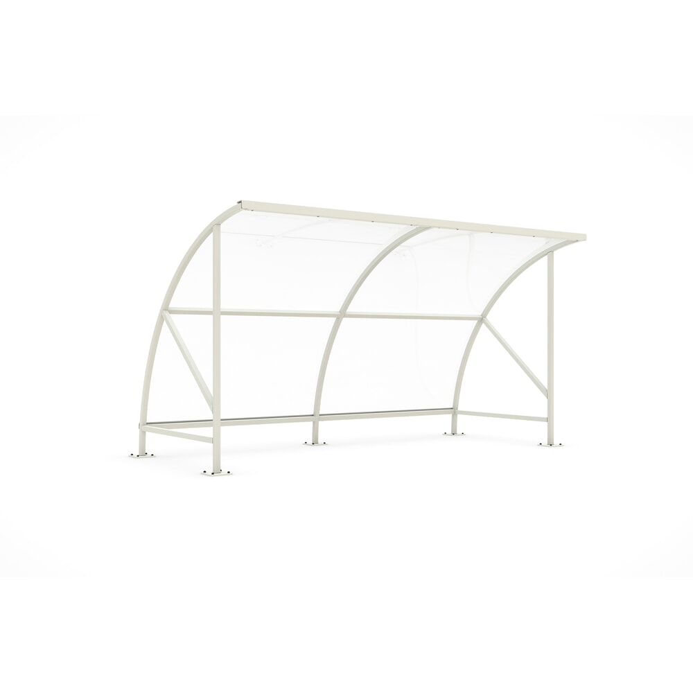 Immagine del prodotto: Baldacchino SWING in tipologia costruttiva ad arco tondo, larghezza 4,080 mm, RAL 9002 grigio-bianco