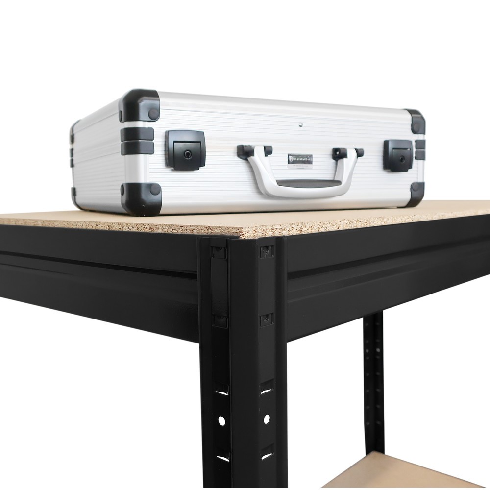 Immagine del prodotto n. 2: Banco da lavoro HEMMDAL modello L, nero - 87 x 160 x 60 cm - portata per piano fino a 600 kg