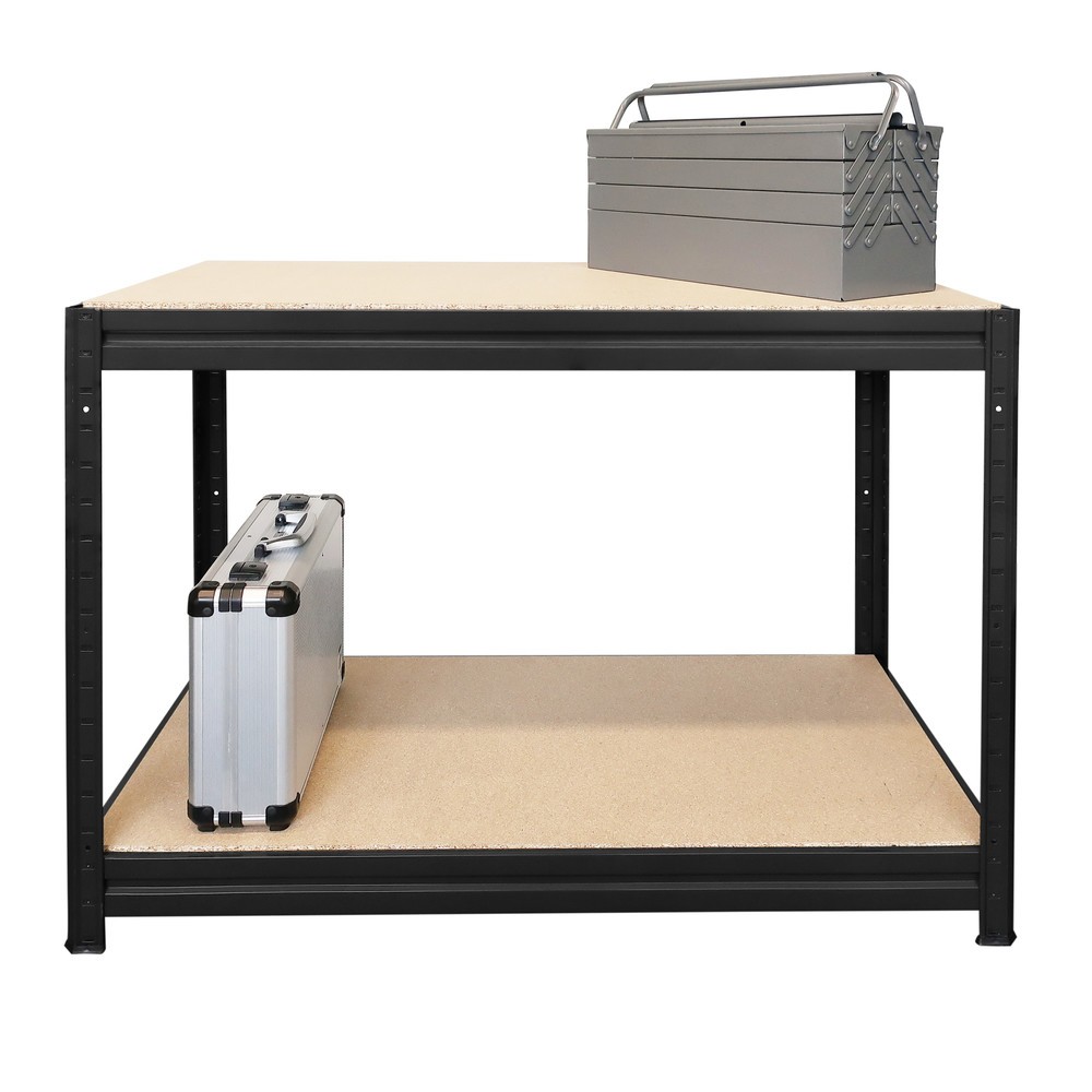 Immagine del prodotto n. 4: Banco da lavoro HEMMDAL modello L, nero - 87 x 160 x 60 cm - portata per piano fino a 600 kg