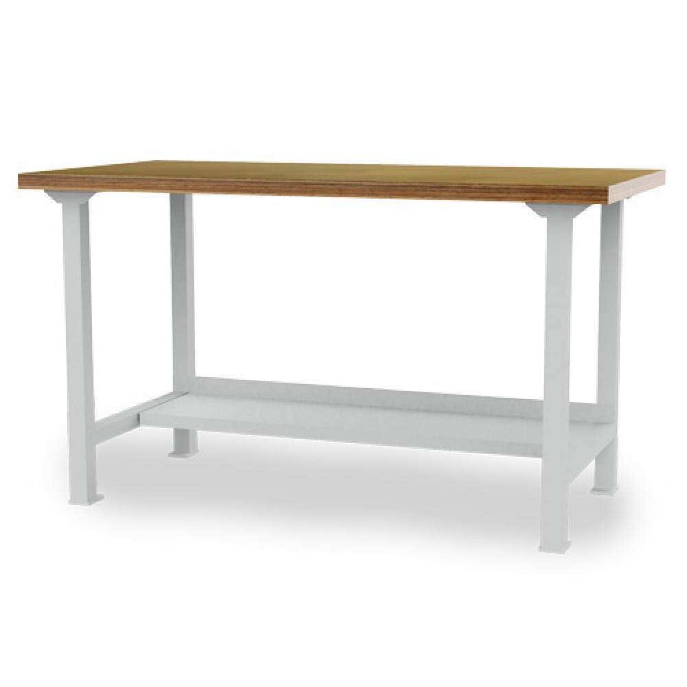 Immagine del prodotto: Banco da lavoro in serie Bedrunka+Hirth, AxLxP 859 x 2.000 x 750 mm, grigio chiaro, 1 piano di appoggio