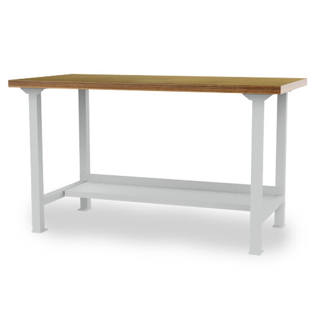 Banco da lavoro in serie Bedrunka+Hirth, AxLxP 859 x 2.000 x 750 mm, grigio chiaro, 1 piano di appoggio Immagine del prodotto: Banco da lavoro in serie Bedrunka+Hirth, AxLxP 859 x 2.000 x 750 mm, grigio chiaro, 1 piano di appoggio