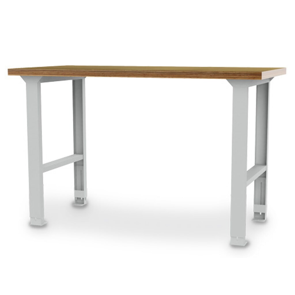Banco da lavoro in serie Bedrunka+Hirth, AxLxP 859-1.059 x 1.500 x 750 mm, grigio chiaro, regolabile in altezza Immagine del prodotto: Banco da lavoro in serie Bedrunka+Hirth, AxLxP 859-1.059 x 1.500 x 750 mm, grigio chiaro, regolabile in altezza