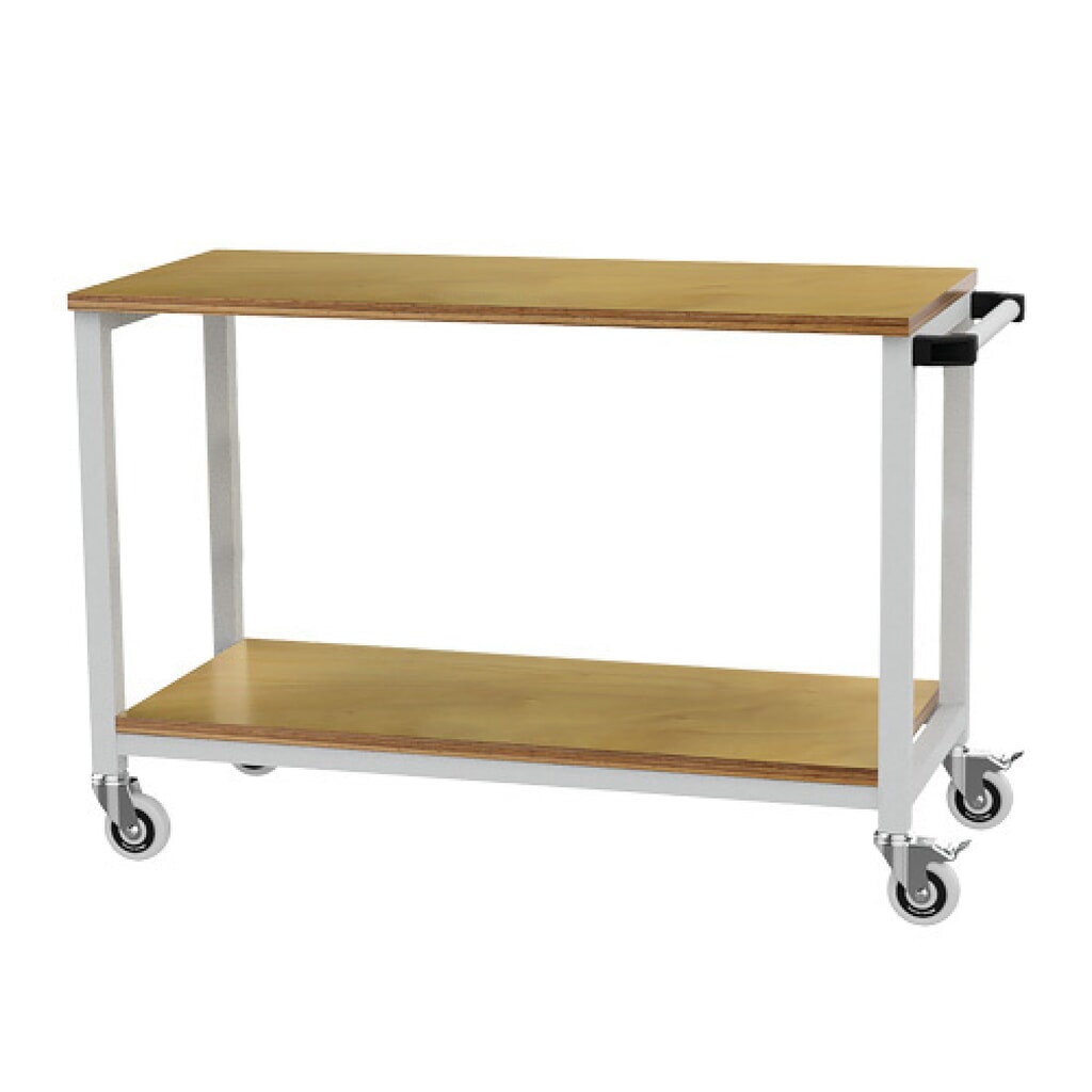 Banco da lavoro mobile Bedrunka+Hirth R 18-16, AxLxP 880 x 1.200 x 540 mm, grigio chiaro, 1 ripiano Immagine del prodotto n. 1: Banco da lavoro mobile Bedrunka+Hirth R 18-16, AxLxP 880 x 1.200 x 540 mm, grigio chiaro, 1 ripiano