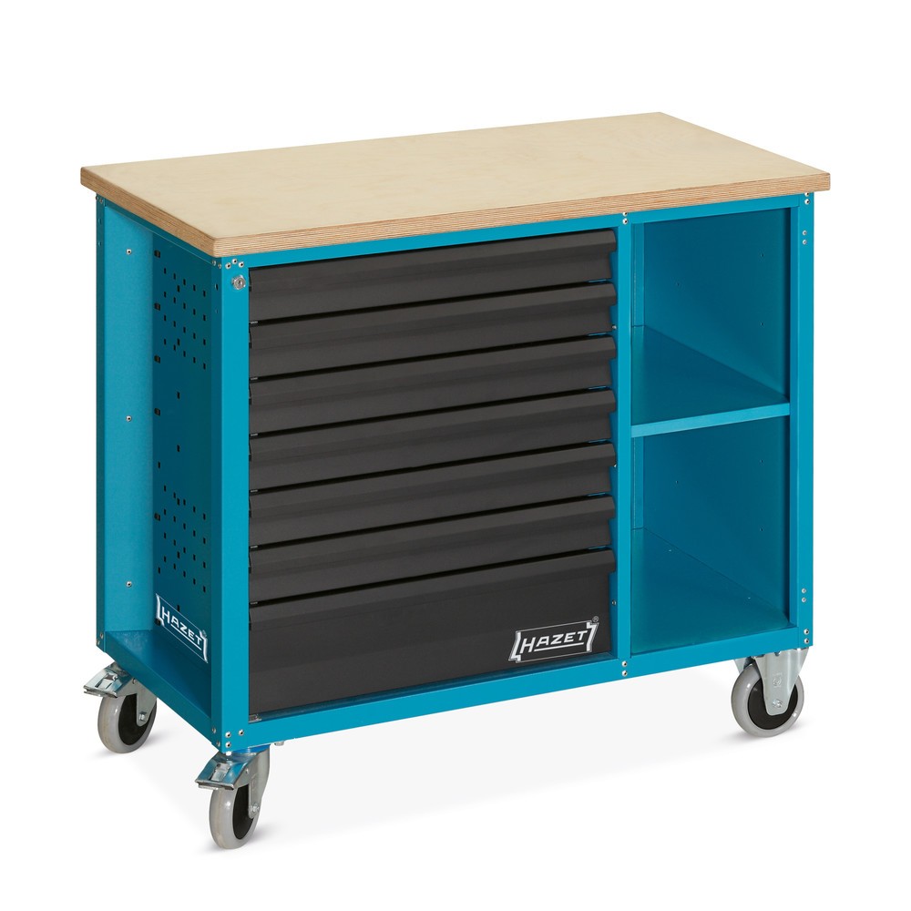 Immagine del prodotto: Banco da lavoro mobile HAZET®, 7 cassetti, AxLxP 934 x 1.040 x 520 mm, utensili incluso
