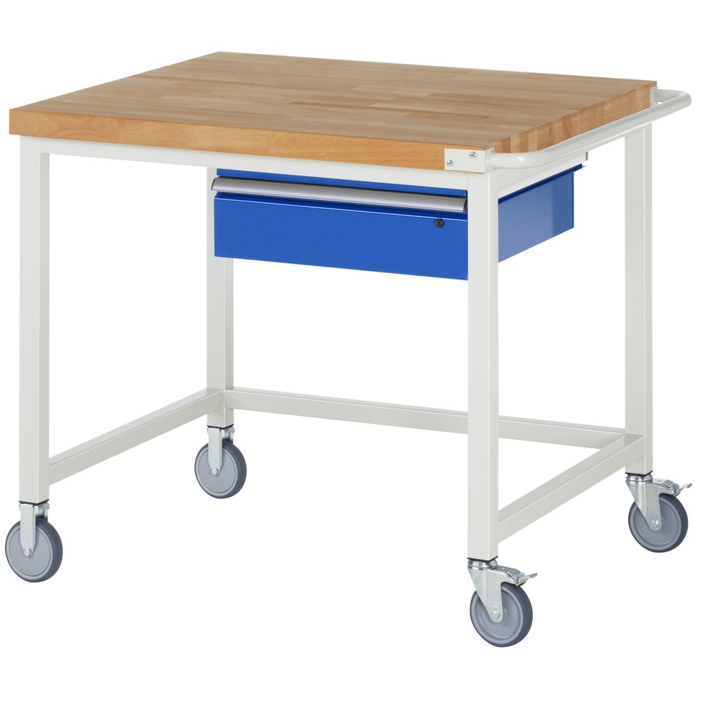Immagine del prodotto: RAU Banco da lavoro mobile Serie 8000, HxLxP 880 x 1.000 x 900 mm, con 1 cassetto a destra