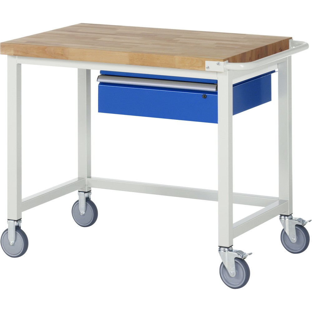 Immagine del prodotto n. 1: RAU Banco da lavoro mobile Serie 8000, HxLxP 880 x 1.000 x 700 mm, con 1 cassetto a destra