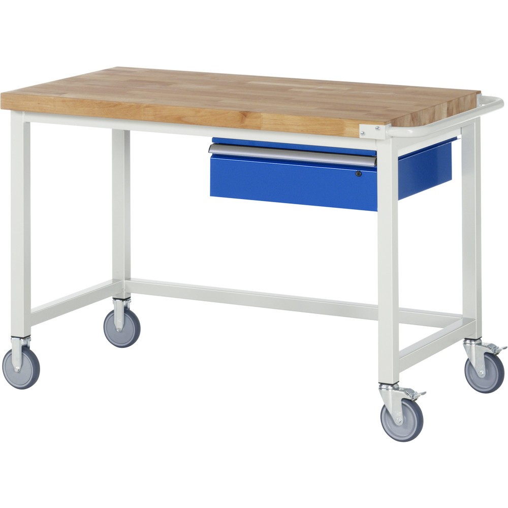 Immagine del prodotto n. 1: RAU Banco da lavoro mobile Serie 8000, HxLxP 880 x 1.250 x 700 mm, con 1 cassetto a destra