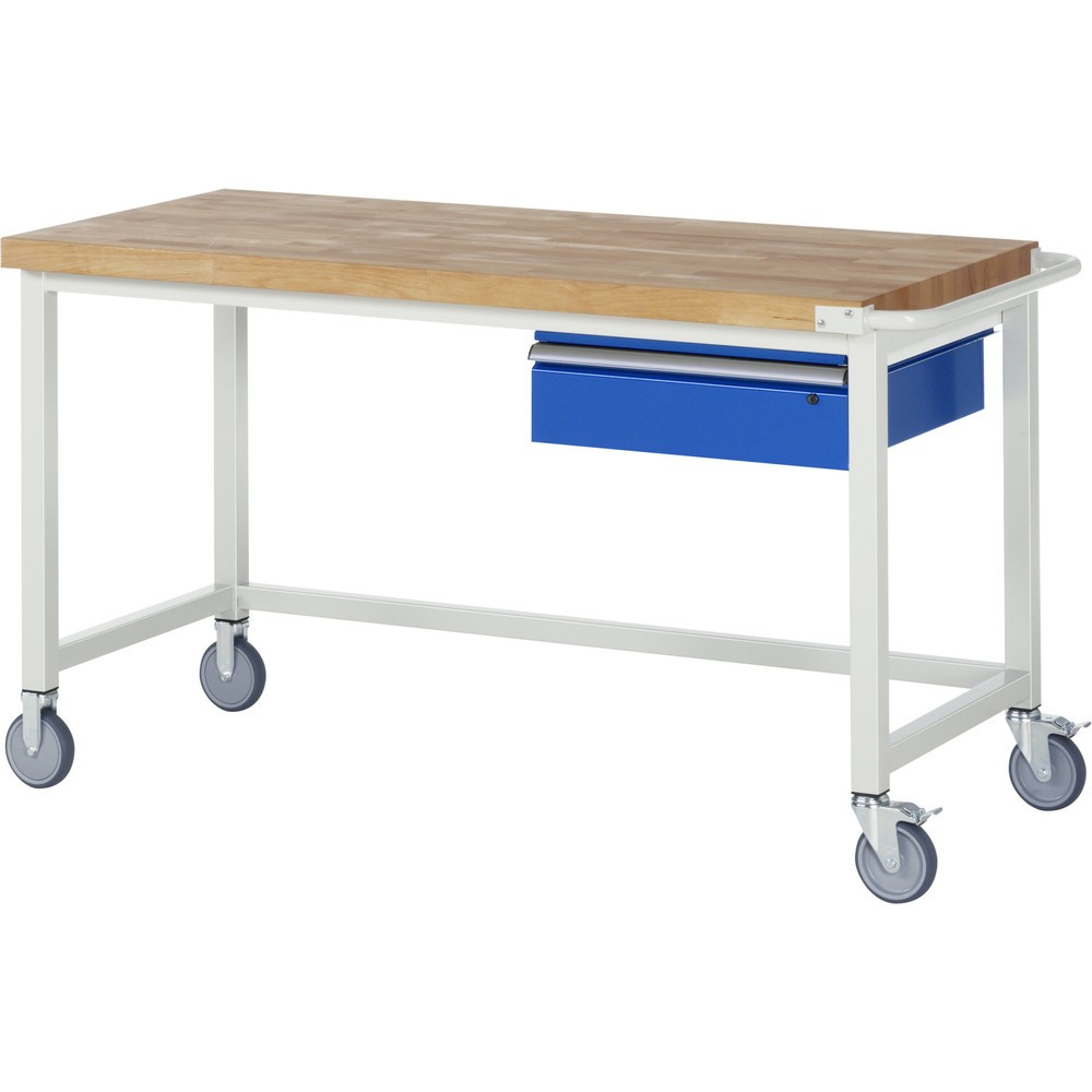 Immagine del prodotto n. 1: RAU Banco da lavoro mobile Serie 8000, HxLxP 880 x 1.500 x 700 mm, con 1 cassetto a destra