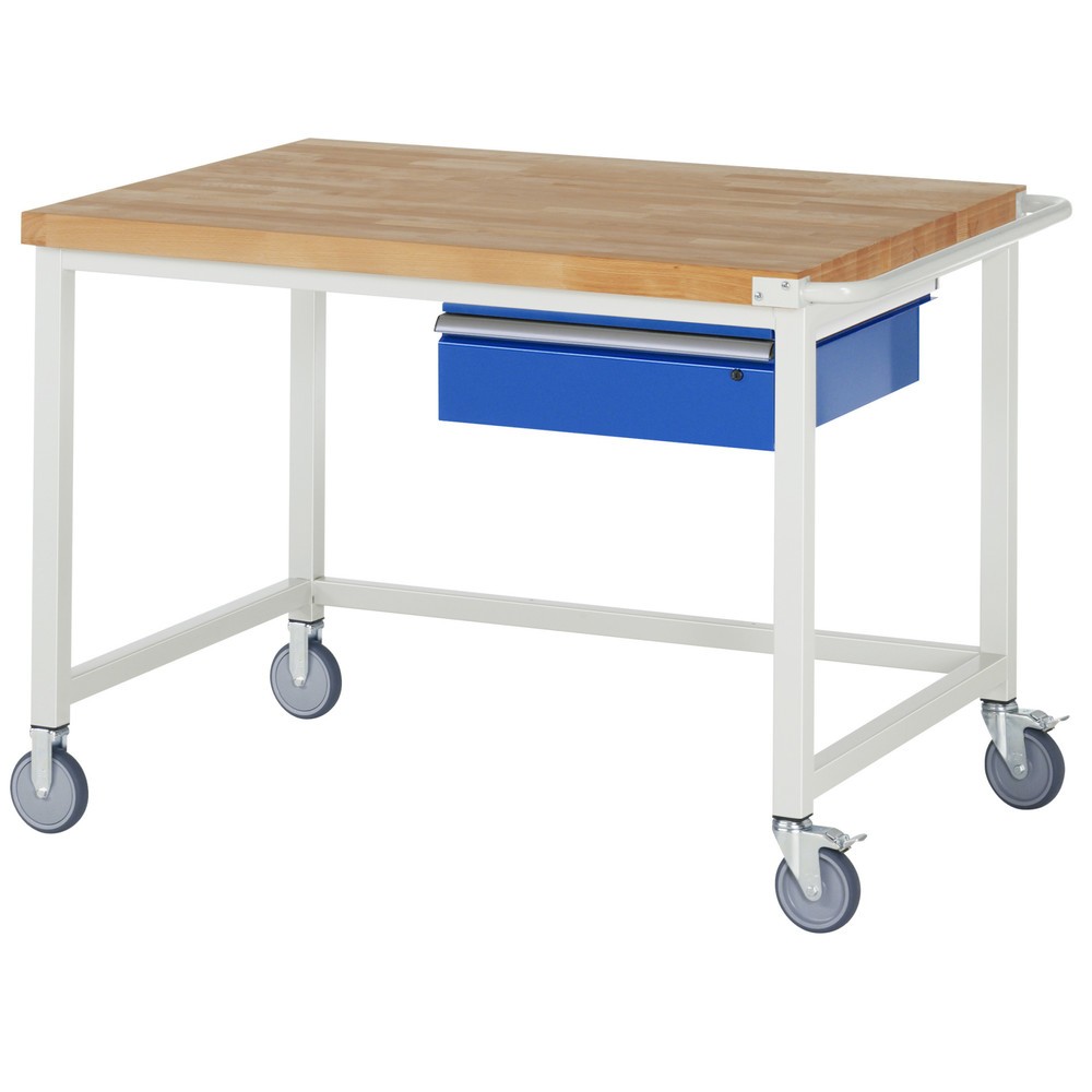 Immagine del prodotto n. 1: RAU Banco da lavoro mobile Serie 8000, HxLxP 880 x 1.250 x 900 mm, con 1 cassetto a destra