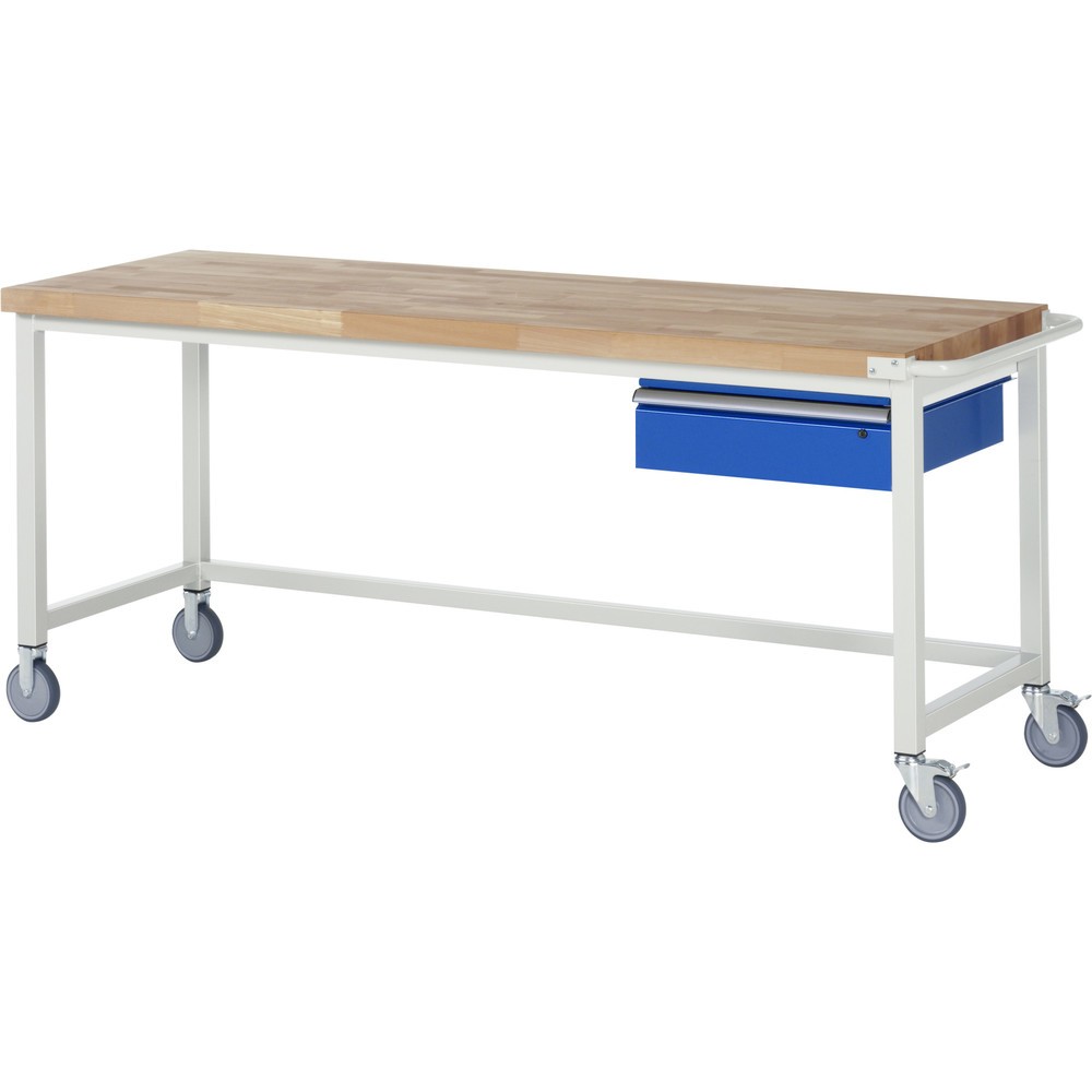 Immagine del prodotto n. 1: RAU Banco da lavoro mobile Serie 8000, HxLxP 880 x 2.000 x 700 mm, con 1 cassetto a destra