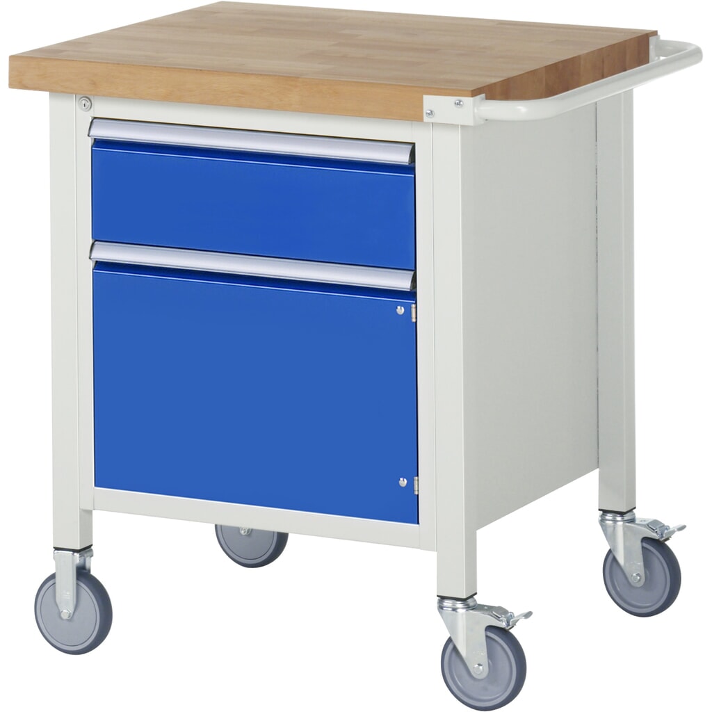 Banco da lavoro mobile RAU serie 8000, 1 contenitore, 1 porta, HxLxP 880-1.080 x 750 x 700 mm, 1 cassetto 1 x 180 mm Immagine del prodotto n. 1: Banco da lavoro mobile RAU serie 8000, 1 contenitore, 1 porta, HxLxP 880-1.080 x 750 x 700 mm, 1 cassetto 1 x 180 mm