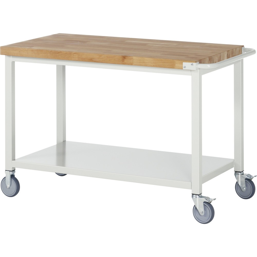 Immagine del prodotto n. 1: RAU Banco da lavoro mobile Serie 8000, HxLxP 880 x 1.250 x 700 mm, piano di appoggio inferiore
