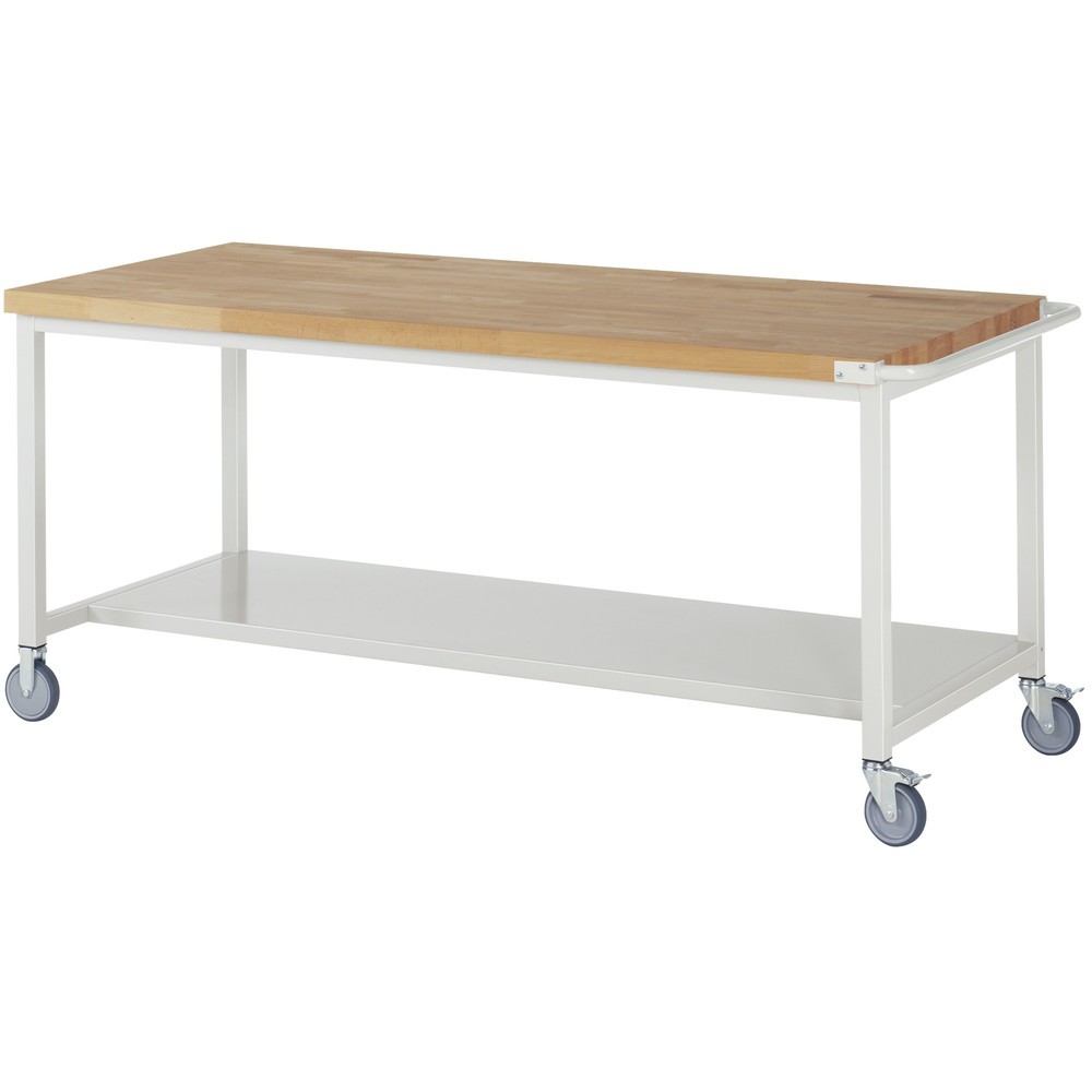 Immagine del prodotto n. 1: Banco da lavoro mobile RAU serie 8000, HxLxP 880-1.080 x 2.000 x 900 mm, piano di 1 appoggio profondità 650 mm