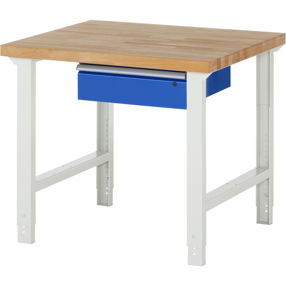 Immagine del prodotto: RAU Banco da lavoro Serie 7000, HxLxP 790-1.140 x 1.000 x 900 mm, con 1 cassetto a destra