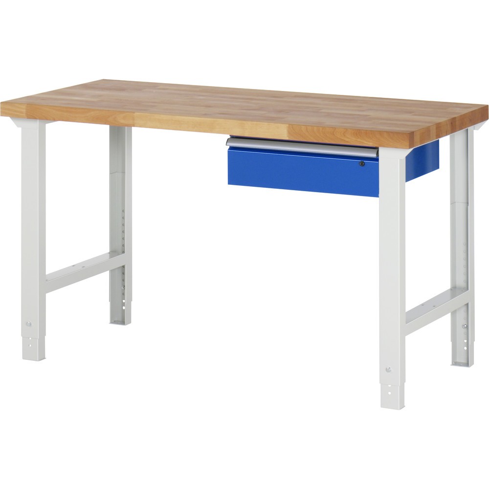 Immagine del prodotto n. 1: RAU Banco da lavoro Serie 7000, HxLxP 790-1.140 x 1.500 x 700 mm, con 1 cassetto a destra