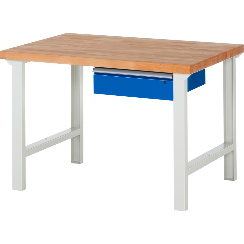Immagine del prodotto n. 1: Banco da lavoro RAU serie 7000, AxLxP 840 x 1.250 x 900 mm, 1 cassetto, maniglia ErgoScript®
